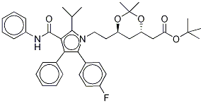 10-trans-Atorvastatin Acetonide tert-Butyl Ester结构式