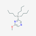 Structure of 2-METHOXY-6-(TRIBUTYLSTANNYL)PYRAZINE
