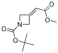 Structure of tert-butyl 3-(2-methoxy-2-oxoethylidene)azetidine-1-carboxylate
