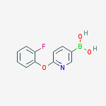 Structure of (6-(2-Fluorophenoxy)pyridin-3-yl)boronic acid