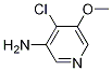 Structure of 4-CHLORO-5-METHOXYPYRIDIN-3-AMINE