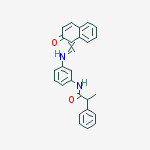 Structure of N-[3-[[(2-Hydroxy-1-naphthalenyl)methylene]amino]phenyl]-α-methylbenzeneacetamide