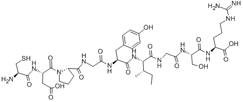 Structure of CYS-ASP-PRO-GLY-TYR-ILE-GLY-SER-ARG