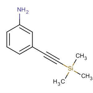 Structure of Benzenamine, 3-[(trimethylsilyl)ethynyl]-