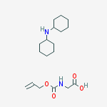 N-α-Allyloxycarbonyl-glycine dicyclohexylammonium salt结构式