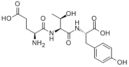 Structure of H-GLU-THR-TYR-OH