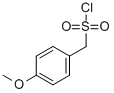 Structure of BENZENEMETHANESULFONYL CHLORIDE, 4-METHOXY-