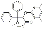 Structure of (S)-methyl 2-(4,6-dimethylpyrimidin-2-yloxy)- 3-methoxy-3,3-diphenylpropanoate
