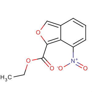 Structure of 2-Benzofurancarboxylic acid, 7-nitro-, ethyl ester