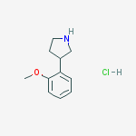 Structure of 3-(2-methoxyphenyl)pyrrolidine,hydrochloride