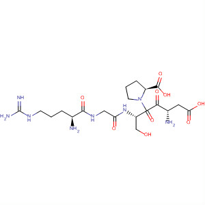 L-Proline, L-arginylglycyl-L-a-aspartyl-L-seryl-结构式