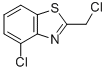 Structure of Benzothiazole,4-chloro-2-(chloromethyl)-