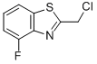 Structure of Benzothiazole,2-(chloromethyl)-4-fluoro-