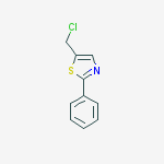 Structure of 5-(chloromethyl)-2-phenyl-1,3-thiazole Hydrochloride (1:1)