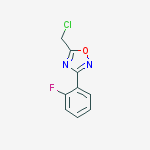 1,2,4-Oxadiazole, 5-(chloromethyl)-3-(2-fluorophenyl)-结构式