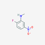 Structure of 2-FLUORO-N-METHYL-5-NITROANILINE