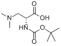 N-BOC-3-二甲基氨-D-丙氨酸结构式