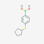 Structure of 4-(Cyclopentylsulfanyl)phenylboronic acid