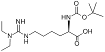 Structure of BOC-D-HOMOARG(ET)2-OH