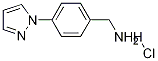 Structure of (4-(1H-Pyrazol-1-yl)phenyl)MethanaMine hydrochloride