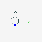 Structure of 1-Methylpiperidine-4-carbaldehyde hydrochloride