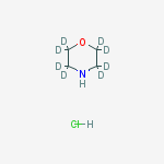 MORPHOLINE-2,2,3,3,5,5,6,6-D8 HYDROCHLORIDE结构式
