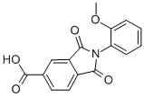2-(2-甲氧基苯基)-1,3-二氧代-2,3-二氢-1H-异吲哚-5-羧酸结构式