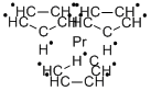 Structure of TRIS(CYCLOPENTADIENYL)PRASEODYMIUM