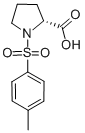 N-对甲基苯磺酸基-D-脯氨酸结构式