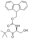 Structure of NALPHA-FMOC-L-SERINE TERT-BUTYL ESTER