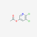 5-acetoxy-2,3-dichloropyridine结构式