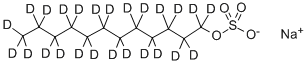 Structure of DODECYL-D25 SULFATE, SODIUM SALT