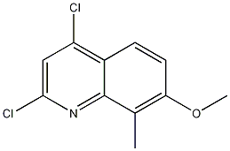 Structure of Quinoline,2,4-dichloro-7-methoxy-8-methyl-