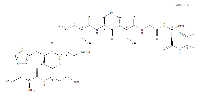 Structure of (N-ME-PHE7)-NEUROKININ B