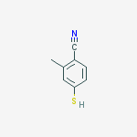 Structure of 2-methyl-4-sulfanylbenzonitrile