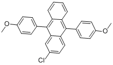 Structure of 9,10-Bis(4-methoxyphenyl)-2-chloroanthracene