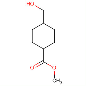 Structure of Cyclohexanecarboxylic acid, 4-(hydroxymethyl)-, methyl ester, cis-
