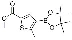 Structure of methyl 5-methyl-4-(4,4,5,5-tetramethyl-1,3,2-dioxaborolan-2-yl)thiophene-2-carboxylate