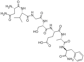 Structure of H-ASN-VAL-GLY-SER-GLU-ALA-PHE-NH2