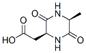 [(2S,5S)-5-METHYL-3,6-DIOXOPIPERAZIN-2-YL]ACETIC ACID结构式