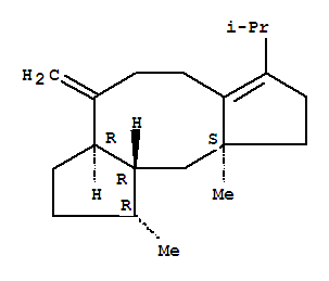 Structure of (1R)-7-Isopropyl-4-methylene-1α,9aα-dimethyl-1,2,3,3aα,4,5,6,8,9,9a,10,10aβ-dodecahydrodicyclopenta[a,d]cyclooctene