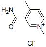 Structure of 3-(AMINOCARBONYL)-1,4-DIMETHYLPYRIDINIUM CHLORIDE