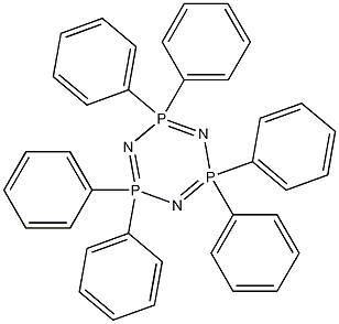 Structure of 2,2,4,4,6,6-Hexahydro-2,2,4,4,6,6-hexaphenyl-1,3,5,2,4,6-triazatriphosphorine