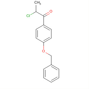 Structure of 1-Propanone, 2-chloro-1-[4-(phenylmethoxy)phenyl]-