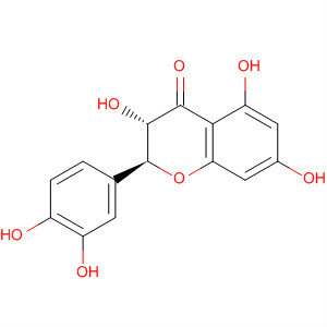 Structure of 4H-1-Benzopyran-4-one,2-(3,4-dihydroxyphenyl)-2,3-dihydro-3,5,7-trihydroxy-, (2S,3S)-