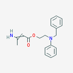 Structure of 3-Amino-but-2-enoic acid 2-(benzyl-phenyl-amino)-ethyl ester