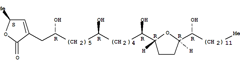 Structure of annonacin