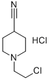 Structure of 1-(2-CHLOROETHYL)-4-CYANOPIPERIDINE HYDROCHLORIDE