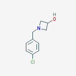 Structure of 1-[(4-Chlorophenyl)methyl]-3-azetidinol