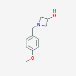 1-[(4-Methoxyphenyl)methyl]-3-azetidinol结构式